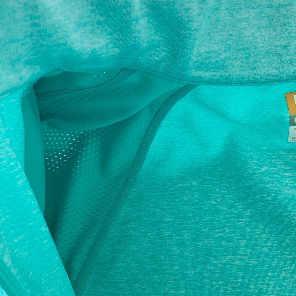 Lucy Aqua Green Heathered Full Zip Training Jacket M - Picture 6 of 11
